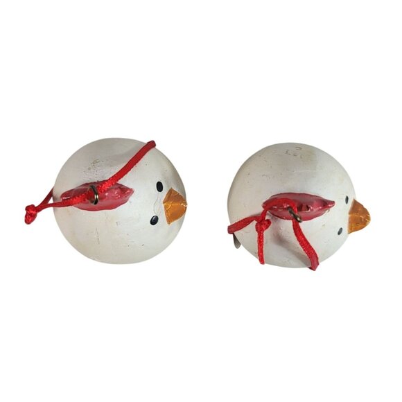 Silvestri Chicken Egg Christmas Ornaments Checkerboard Farm Rustic Lot of 2 VTG - Picture 5 of 10